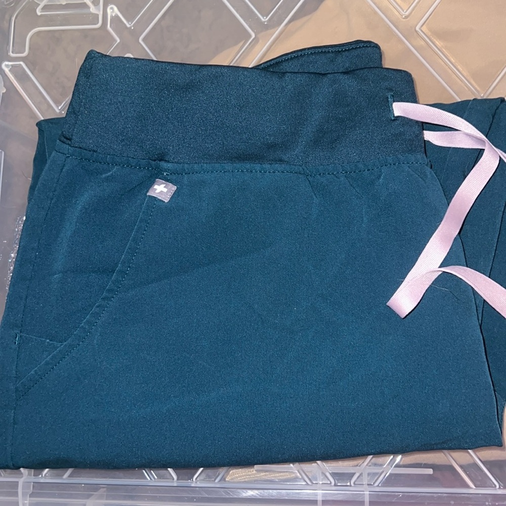 FIGS high waisted Zamora joggers Caribbean blue: XL